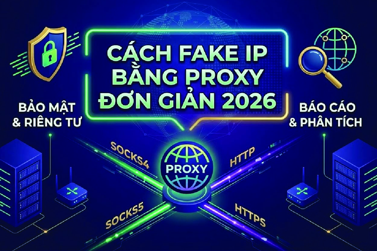 Cách Fake IP bằng Proxy Đơn Giản 2026