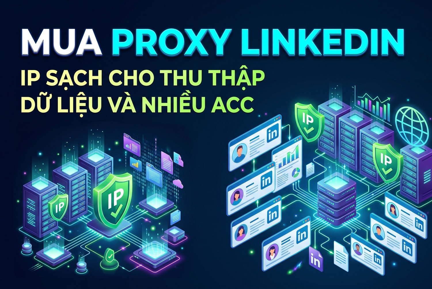 Mua Proxy LinkedIn: IP Sạch Cho Thu Thập Dữ Liệu Và Nhiều Acc