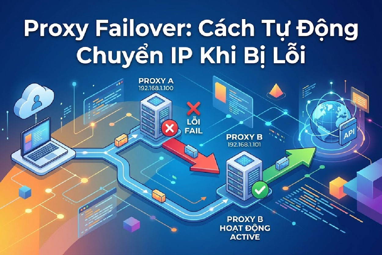Proxy Failover: Cách Tự Động Chuyển IP Khi Proxy Lỗi