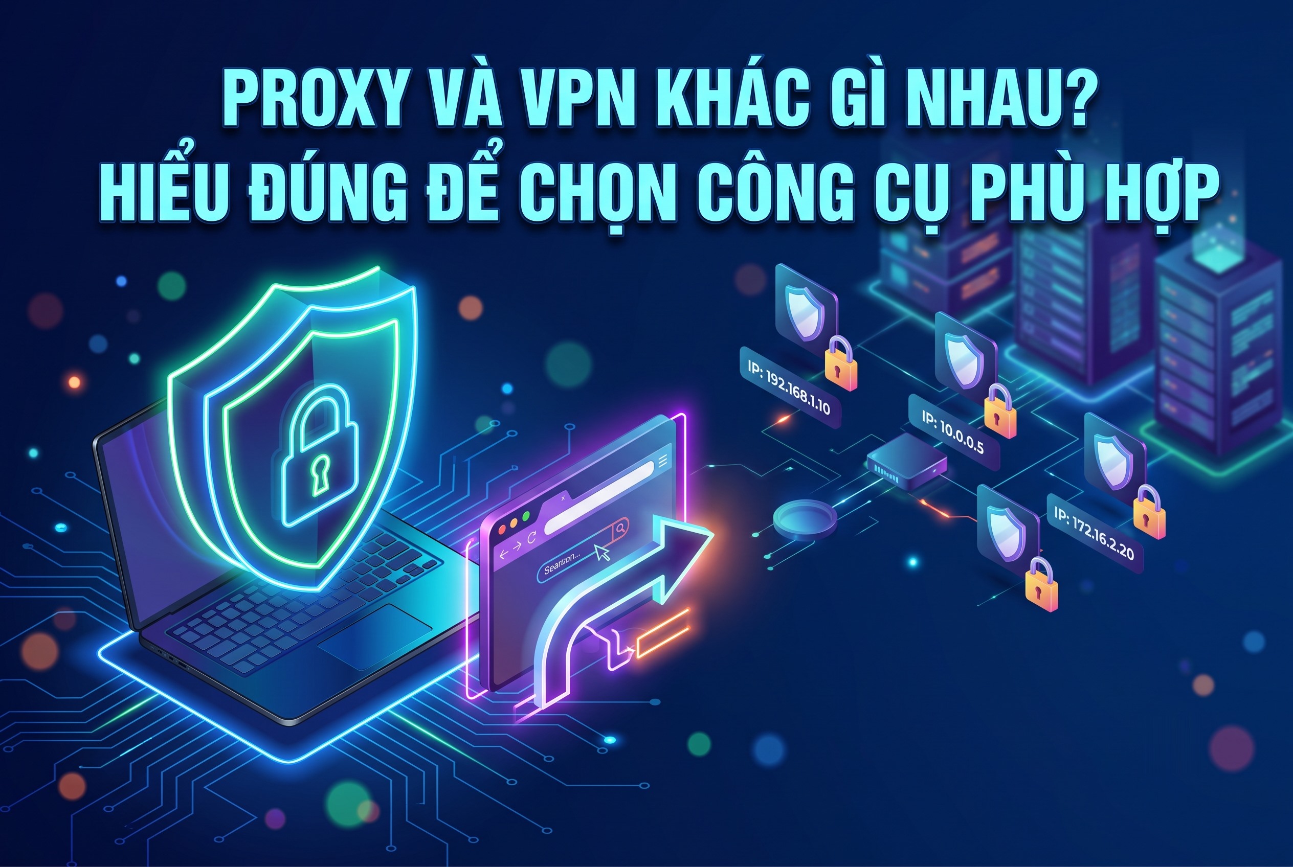 Proxy và VPN khác gì nhau? Hiểu đúng để chọn công cụ phù hợp