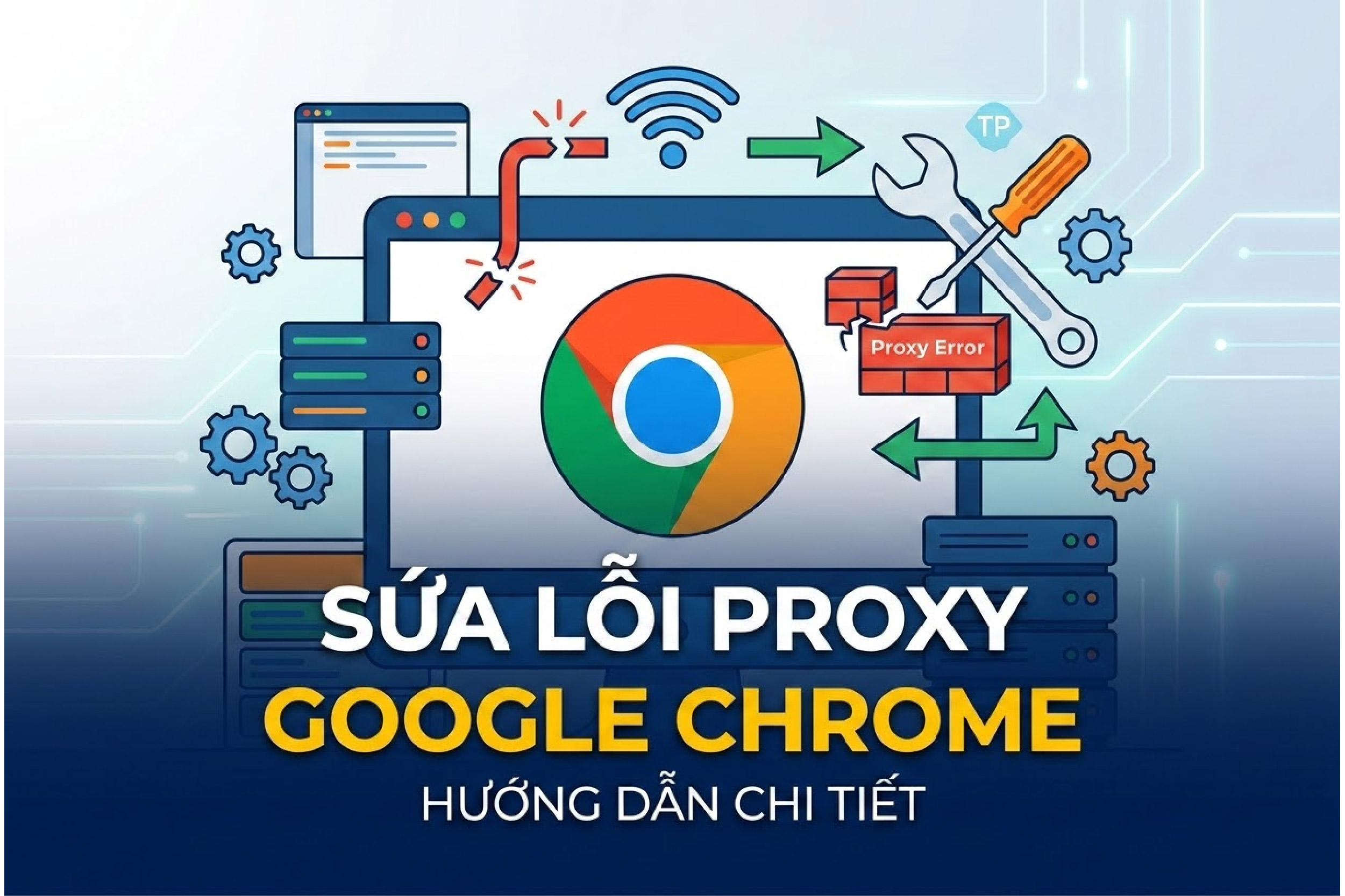 Cách sửa lỗi proxy google chrome “There is no Internet connection. There is something wrong with the proxy server”
