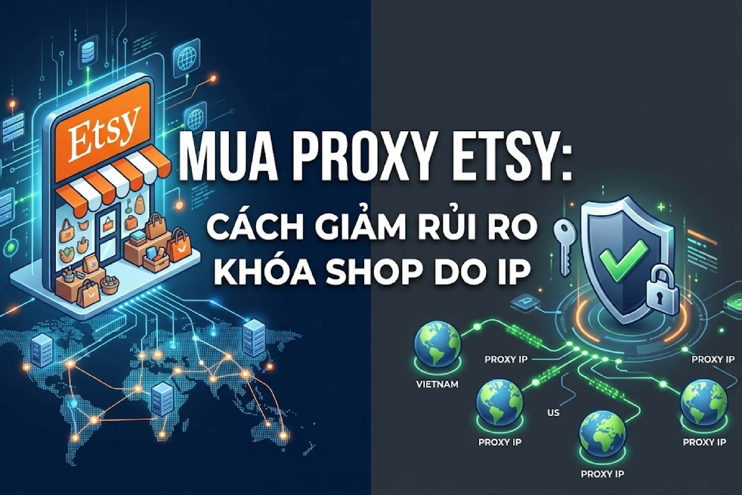 Mua Proxy Etsy: Cách giảm rủi ro khóa shop do IP