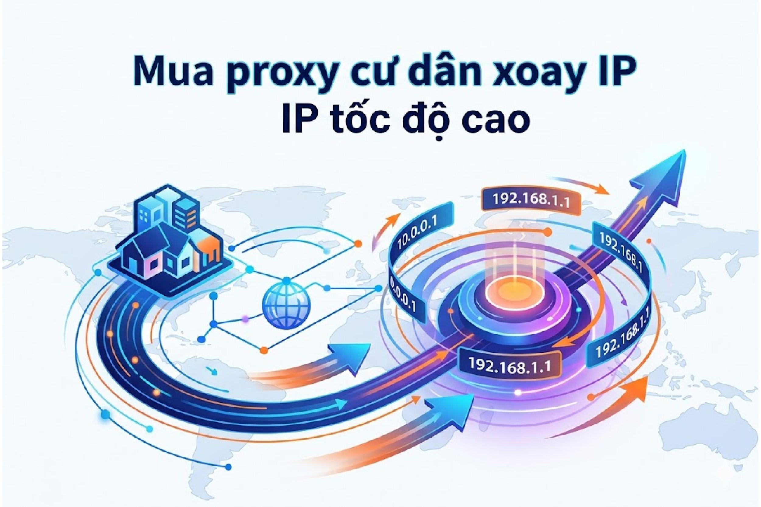 Mua proxy cư dân xoay IP tốc độ cao, uy tín, hỗ trợ 24/7 tại ProxyVN