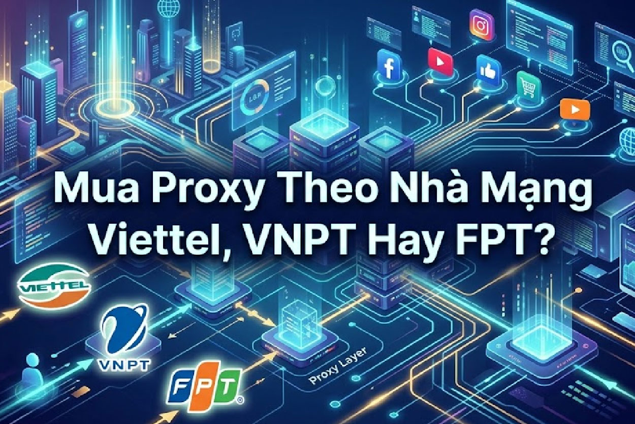 Mua Proxy Theo Nhà Mạng Viettel, VNPT Hay FPT: Chọn Thế Nào?