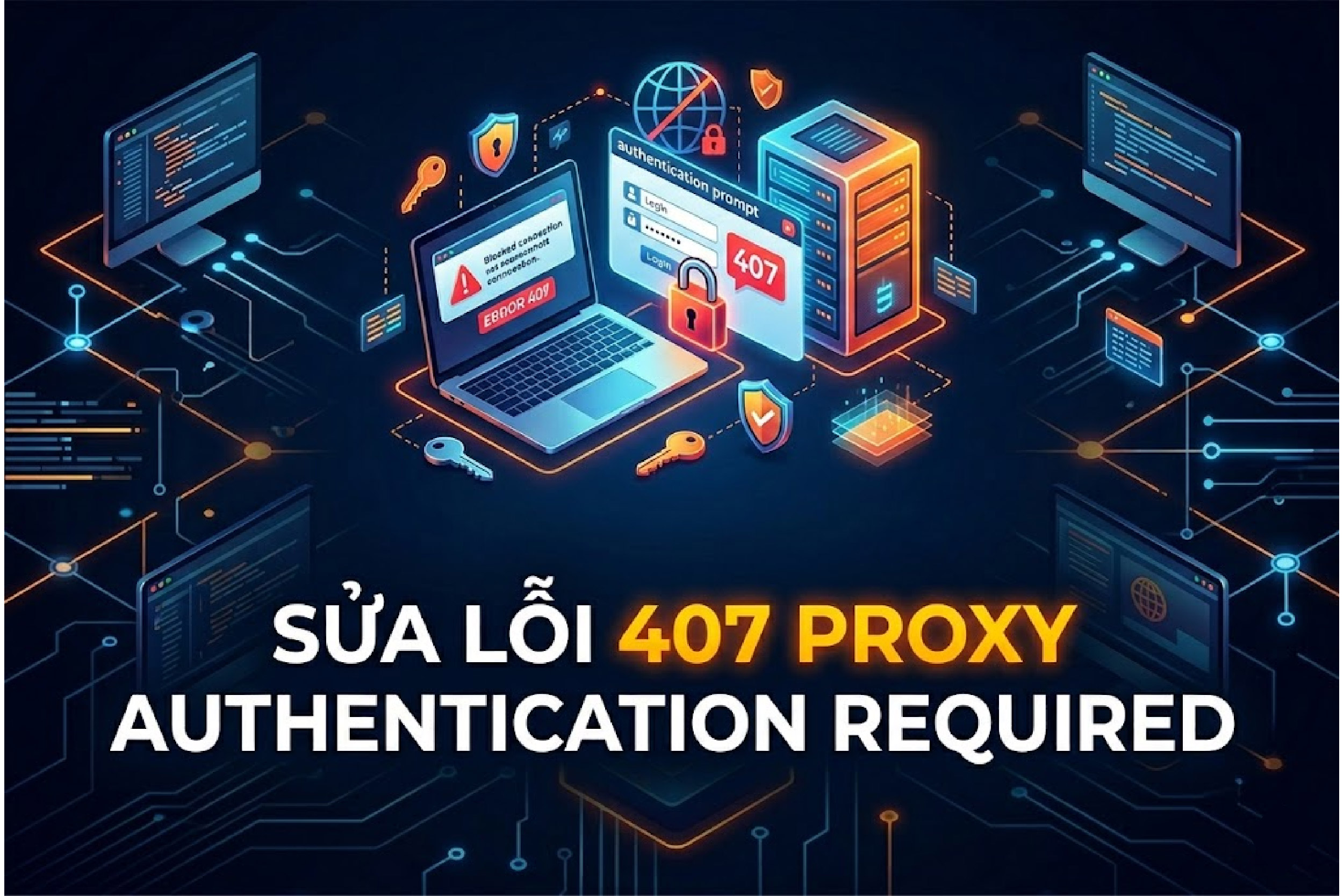 Sửa Lỗi 407 proxy authentication required Đơn Giản