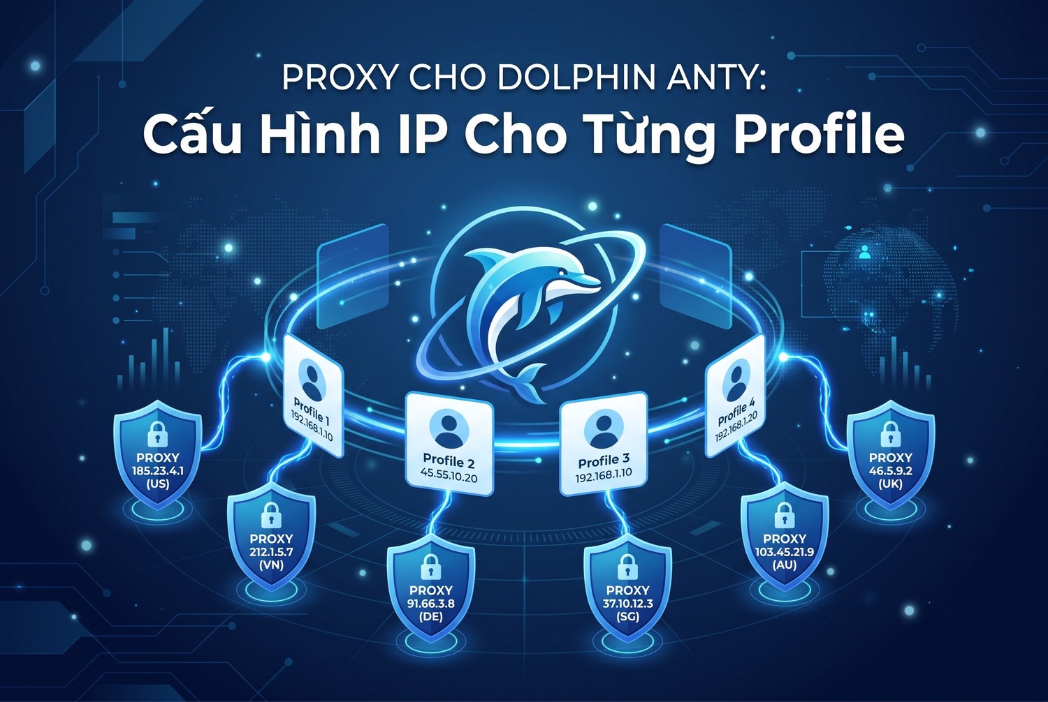 Proxy Cho Dolphin Anty: Cấu Hình IP Cho Từng Profile