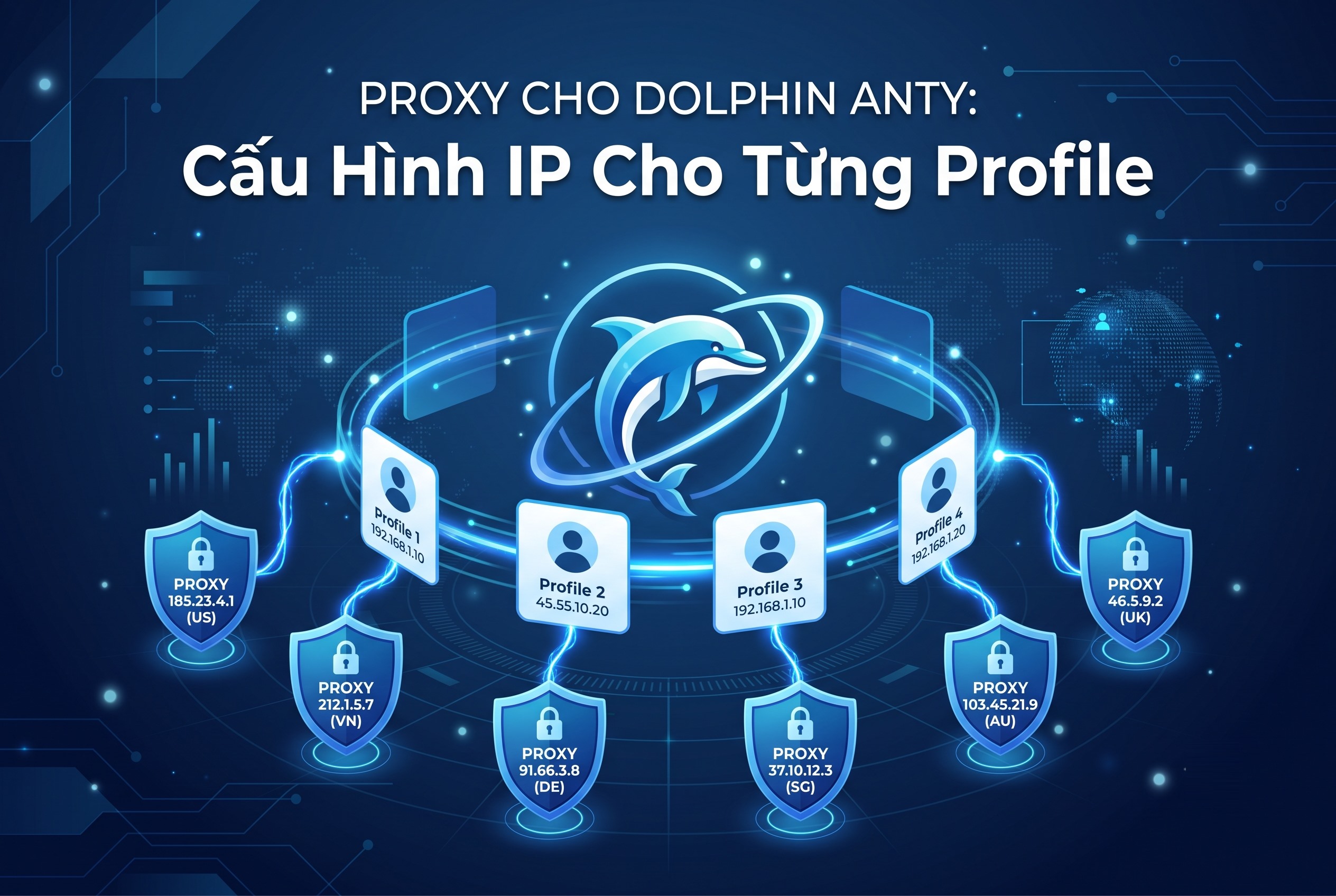 Proxy Cho Dolphin Anty: Cấu Hình IP Cho Từng Profile