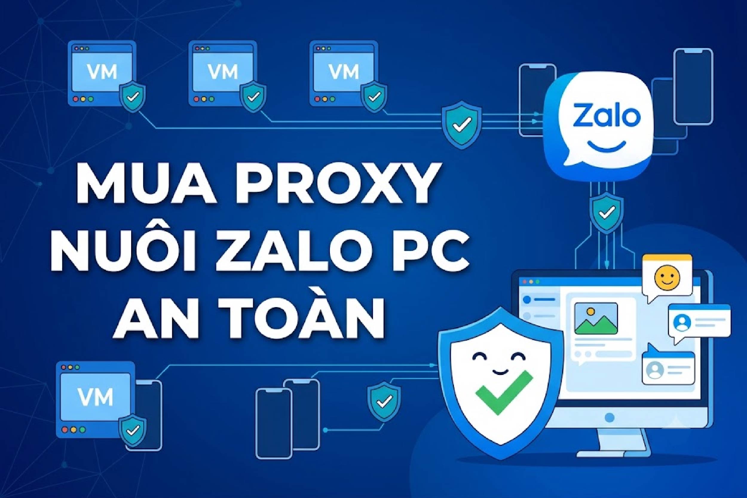 Mua proxy nuôi zalo pc an toàn cho nhiều tài khoản