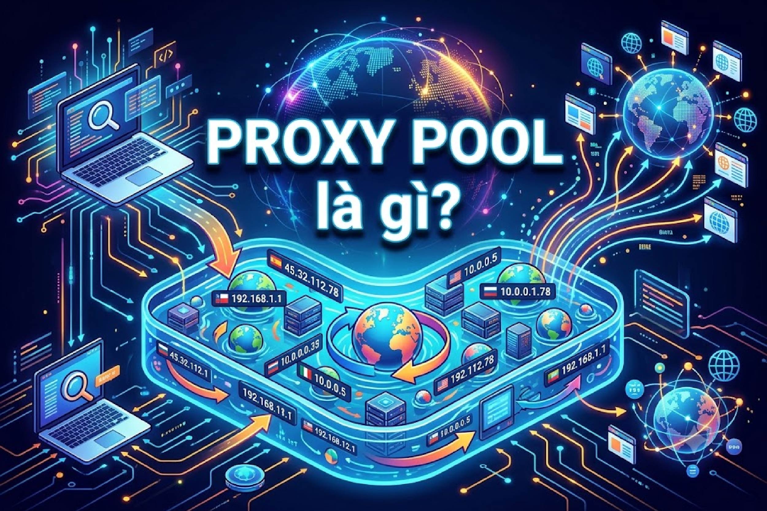 Proxy Pool là gì? Cách chia proxy cho crawling, SEO và tài khoản
