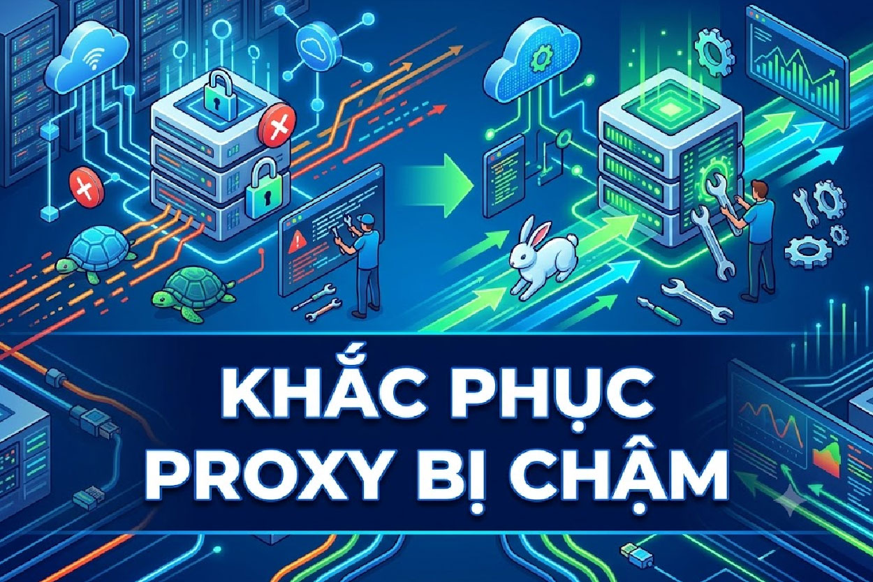 Proxy bị chậm: 7 nguyên nhân và cách tăng tốc bằng Python