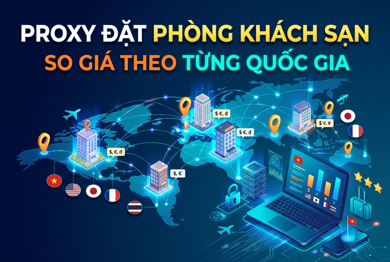 Proxy Đặt Phòng Khách Sạn: So Giá Theo Từng Quốc Gia