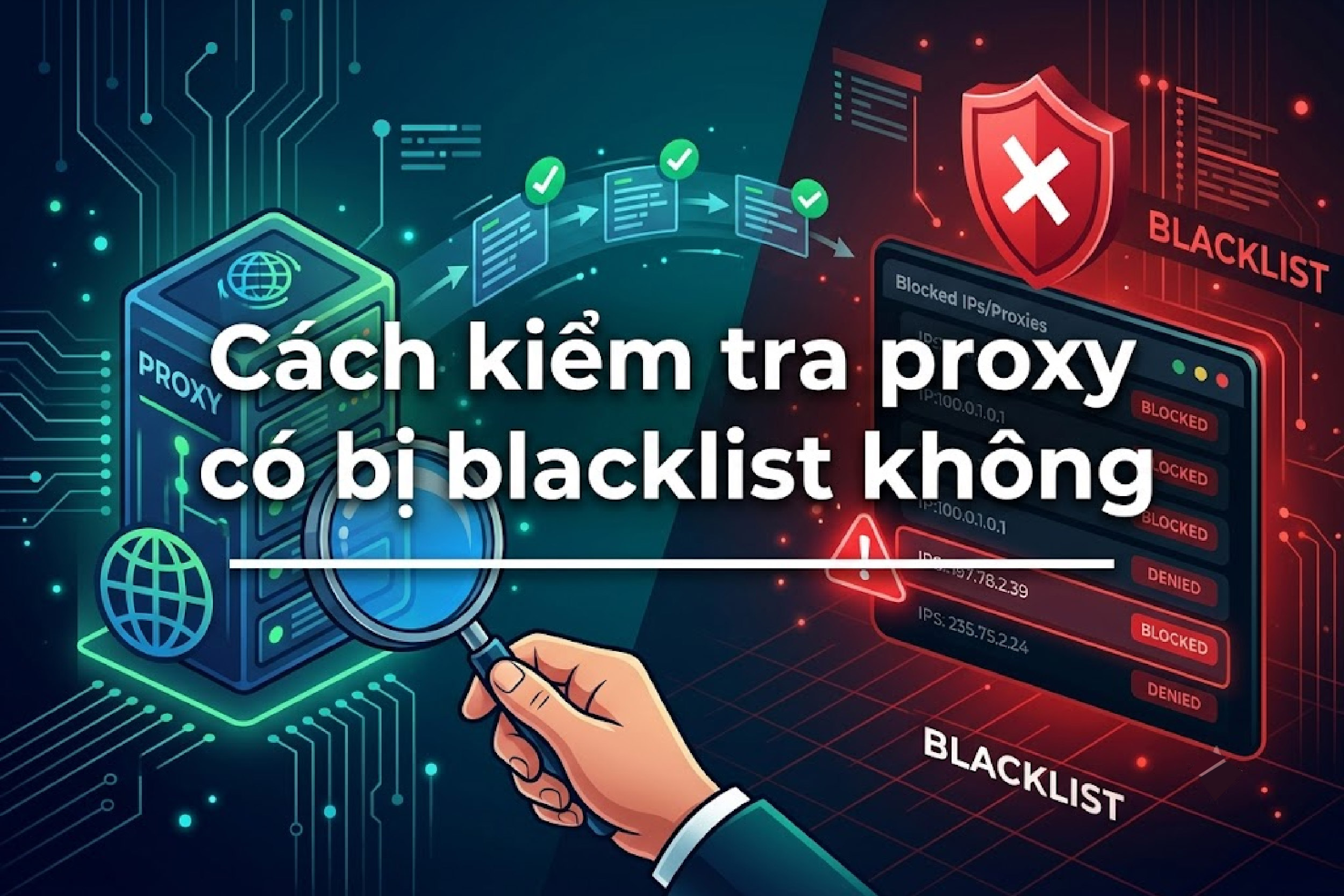 Cách kiểm tra proxy có bị blacklist không trước khi đưa vào tool