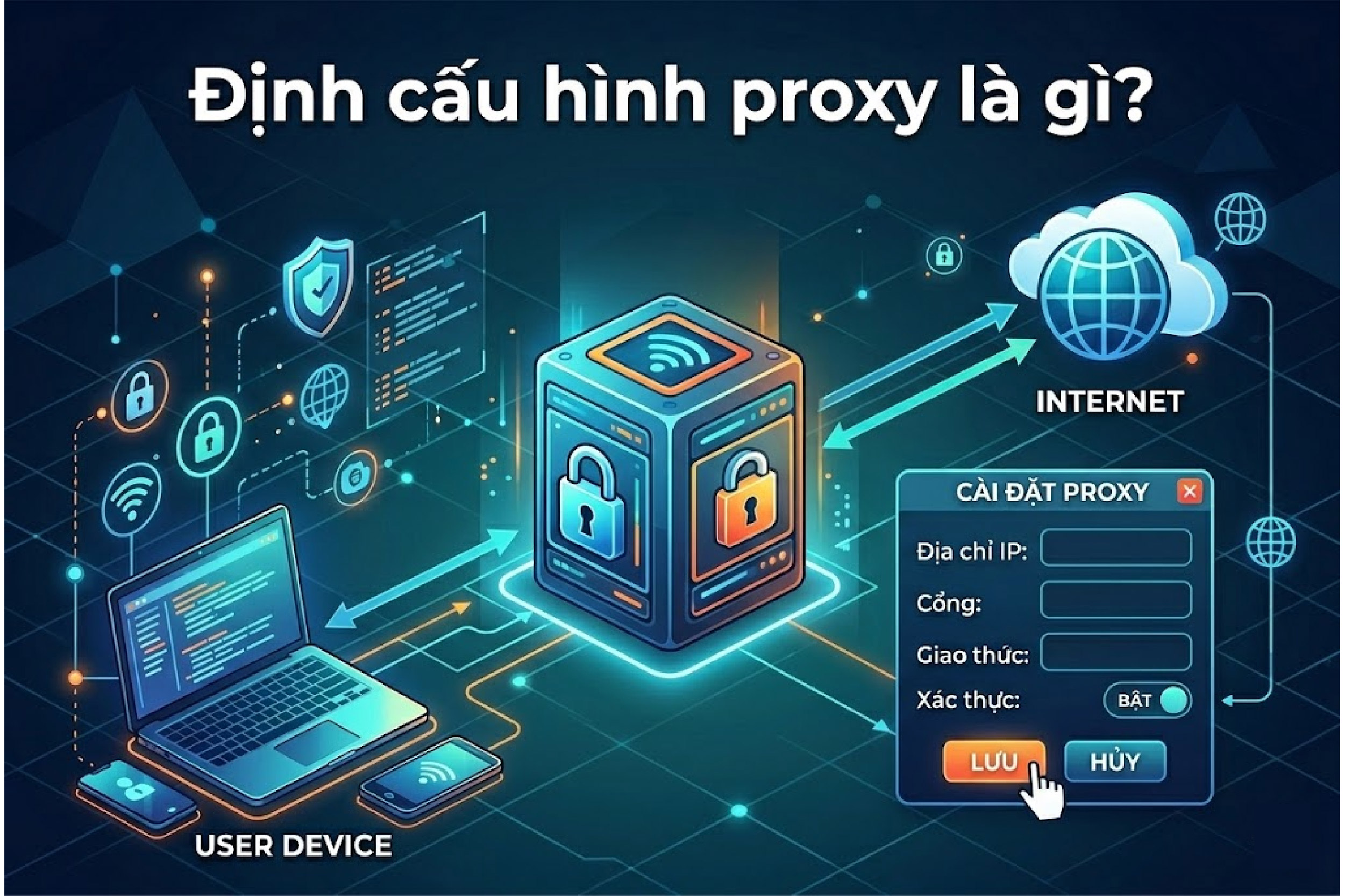 Định cấu hình proxy là gì? Hướng dẫn cài đặt