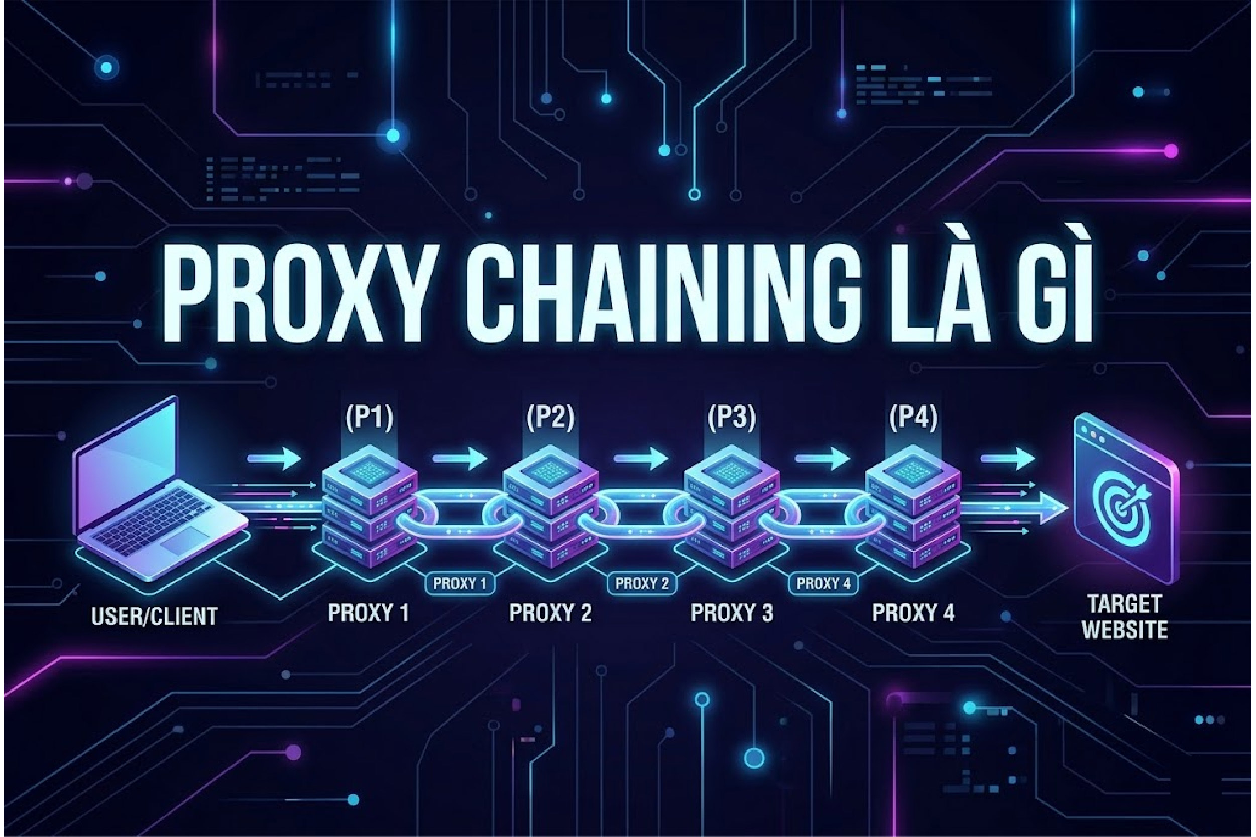 Proxy chaining là gì? Kiến trúc bảo mật đa lớp toàn diện