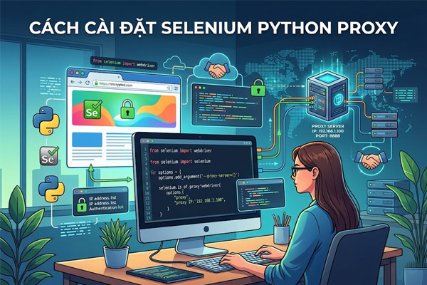 Cách Cài Đặt Selenium Python Proxy Chống Block IP