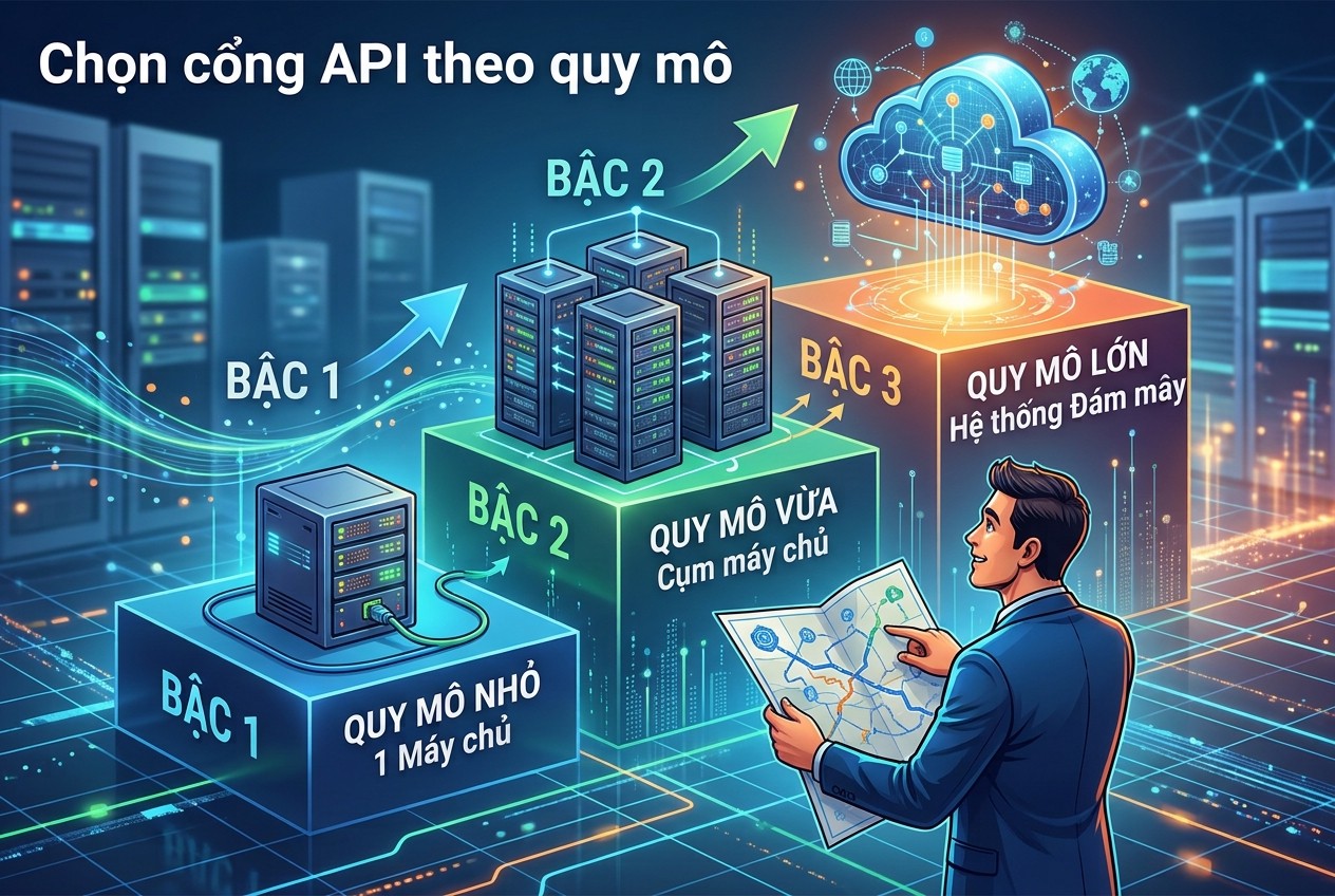 Chọn cổng API theo quy mô
