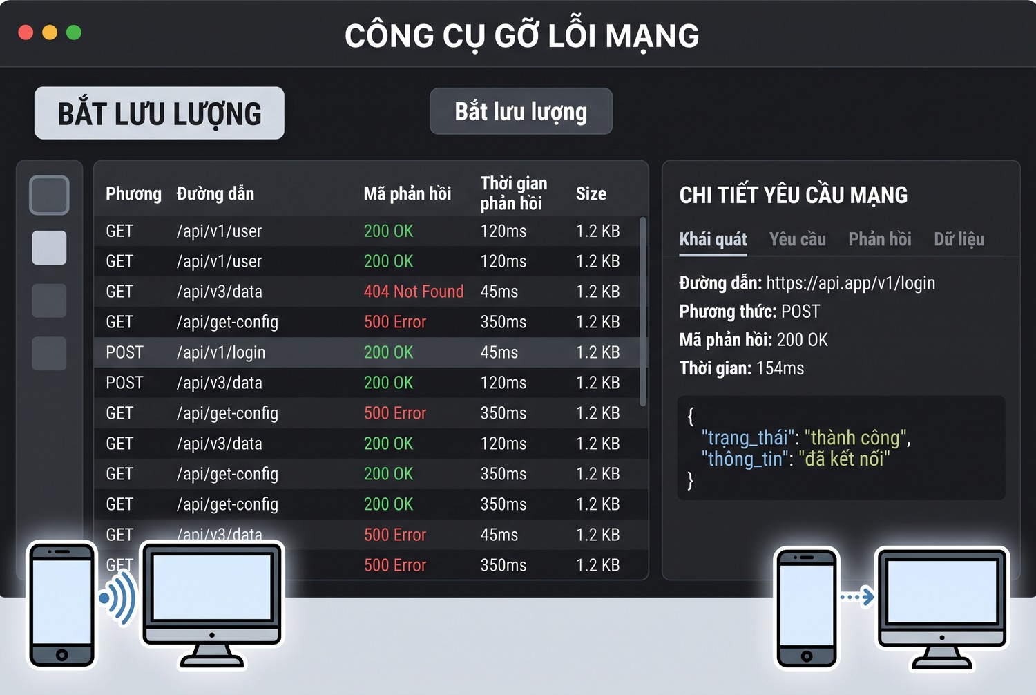 Bắt lưu lượng ứng dụng