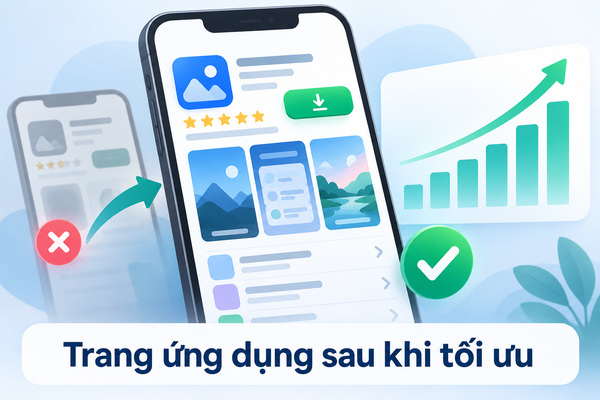 Trang ứng dụng sau khi tối ưu
