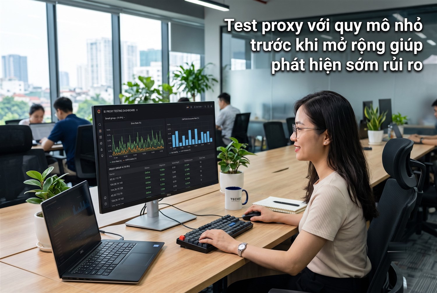 Test proxy với quy mô nhỏ trước khi mở rộng giúp phát hiện sớm rủi ro