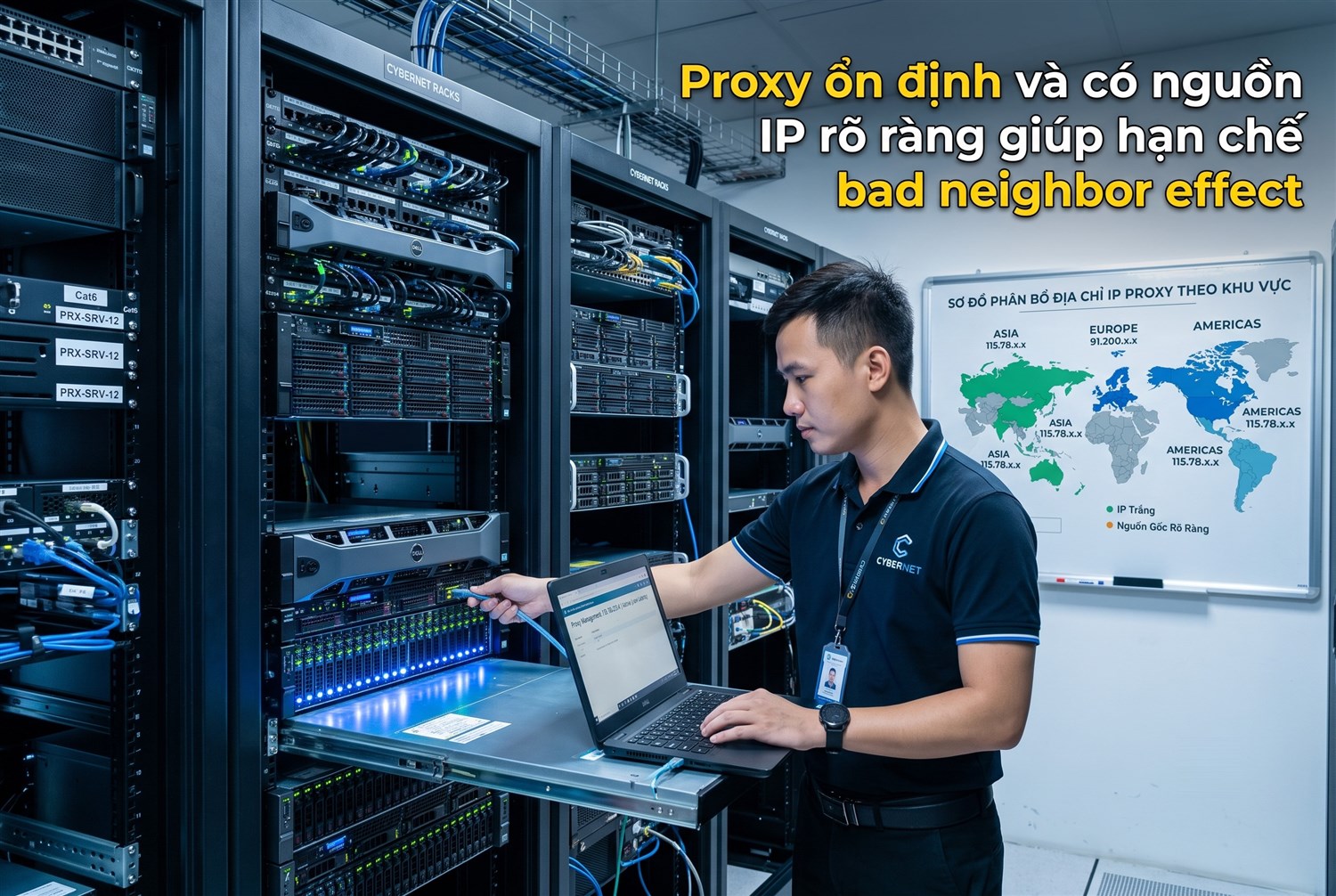 Proxy ổn định và có nguồn IP rõ ràng giúp hạn chế bad neighbor effect