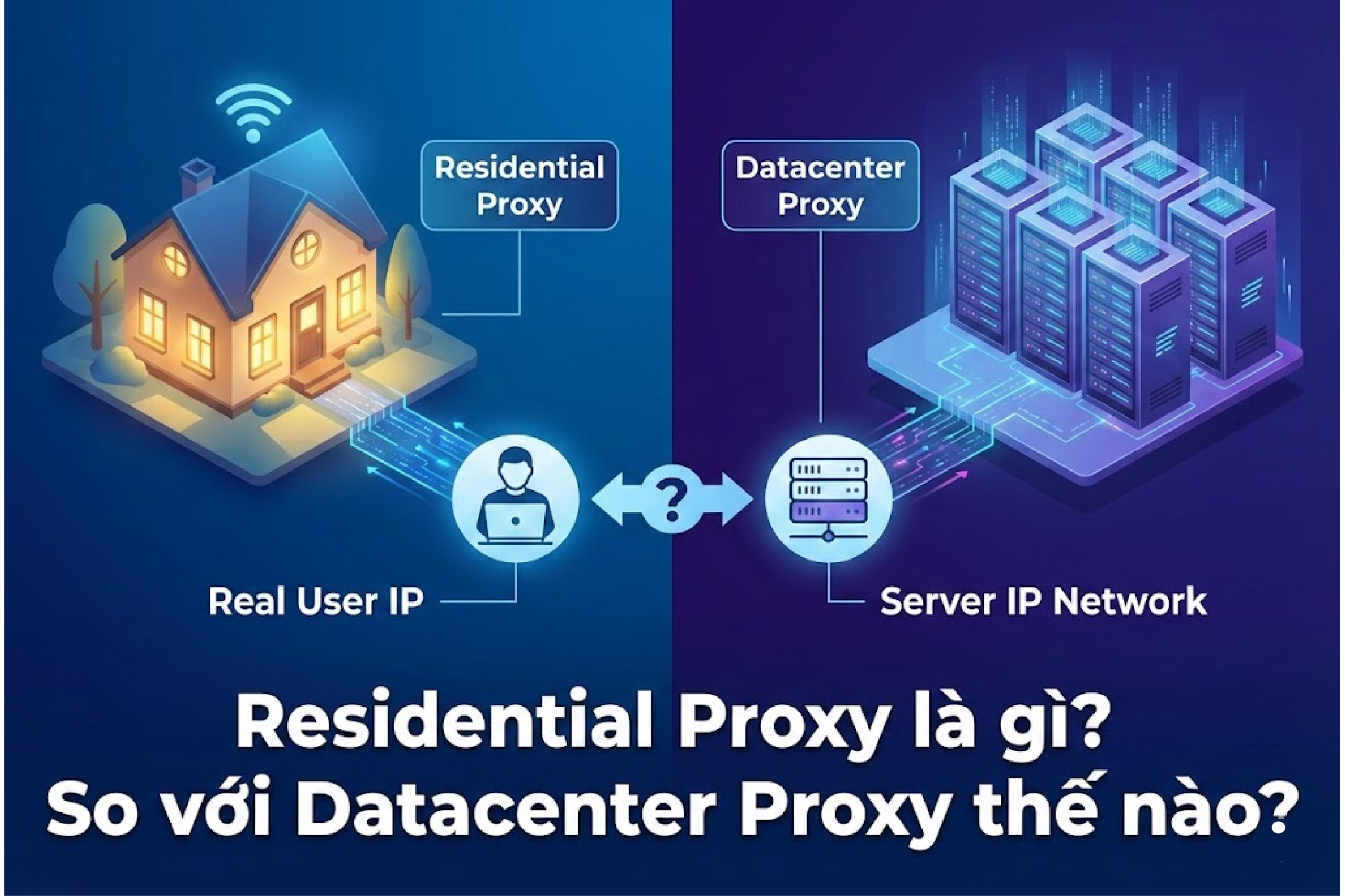 Residential Proxy là gì? So với Datacenter Proxy thế nào?