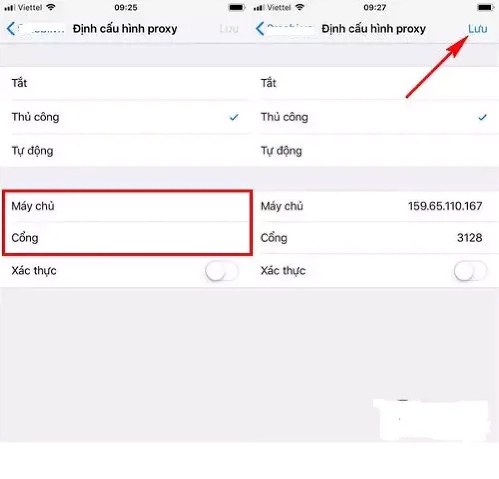 Các bước cài đặt proxy cho wifi trên Android (3)