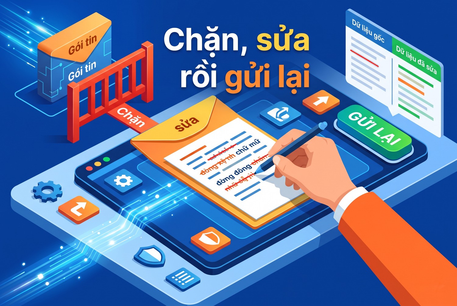 Chặn, sửa rồi gửi lại