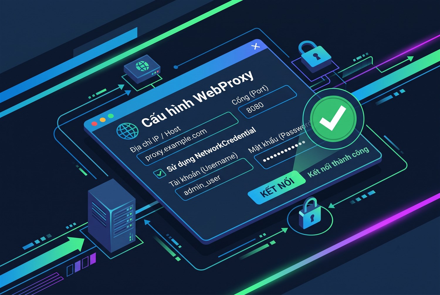WebProxy kèm NetworkCredential