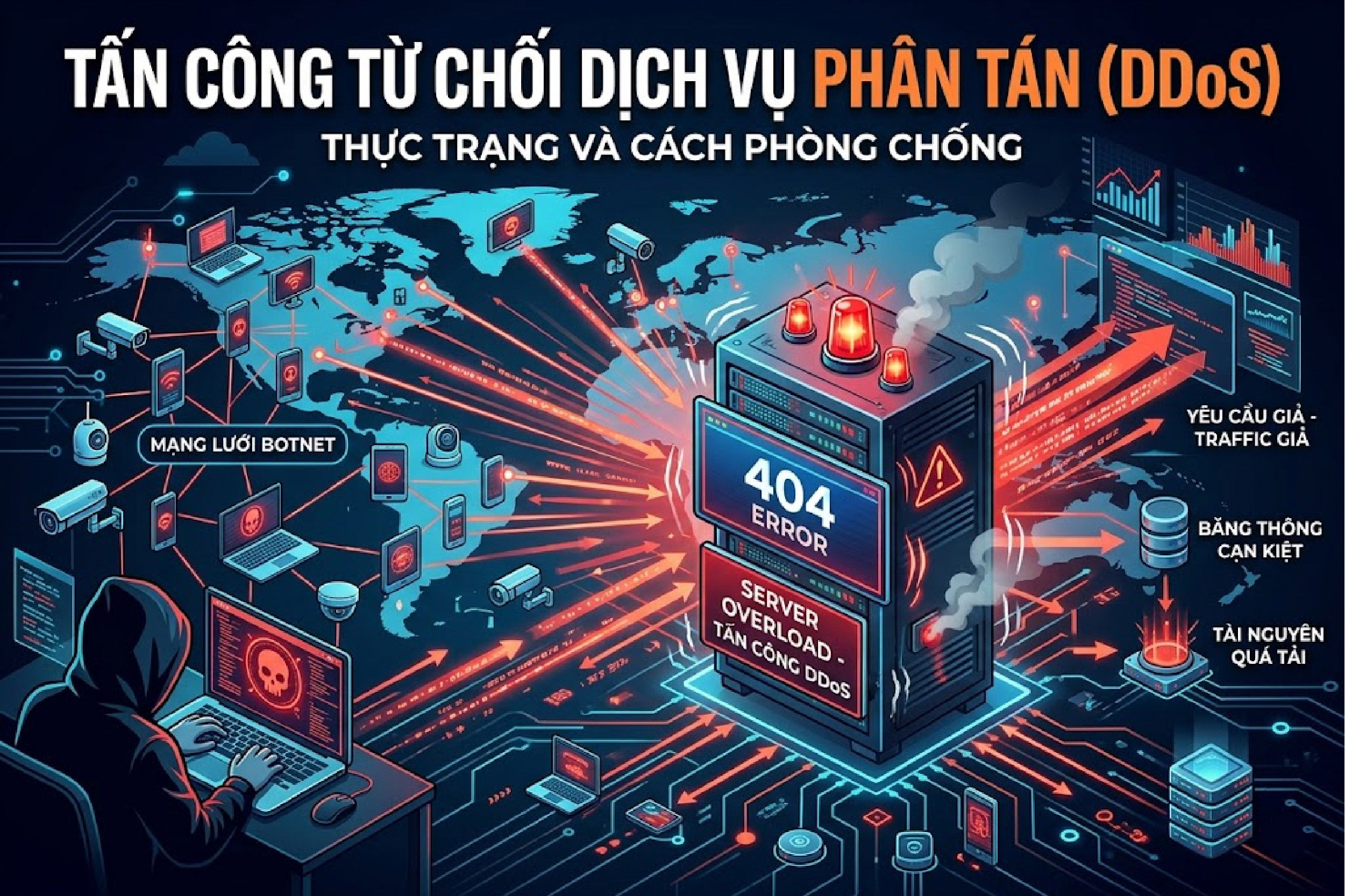 Tấn c&ocirc;ng từ chối dịch vụ ph&acirc;n t&aacute;n