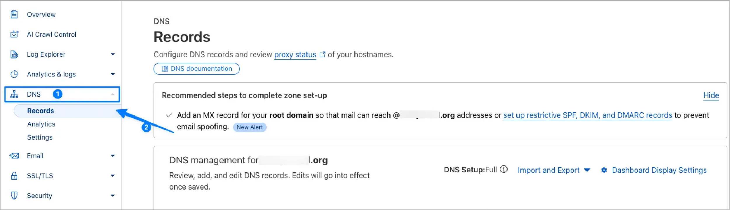 Records v&agrave; DNS trong Cloudfrare
