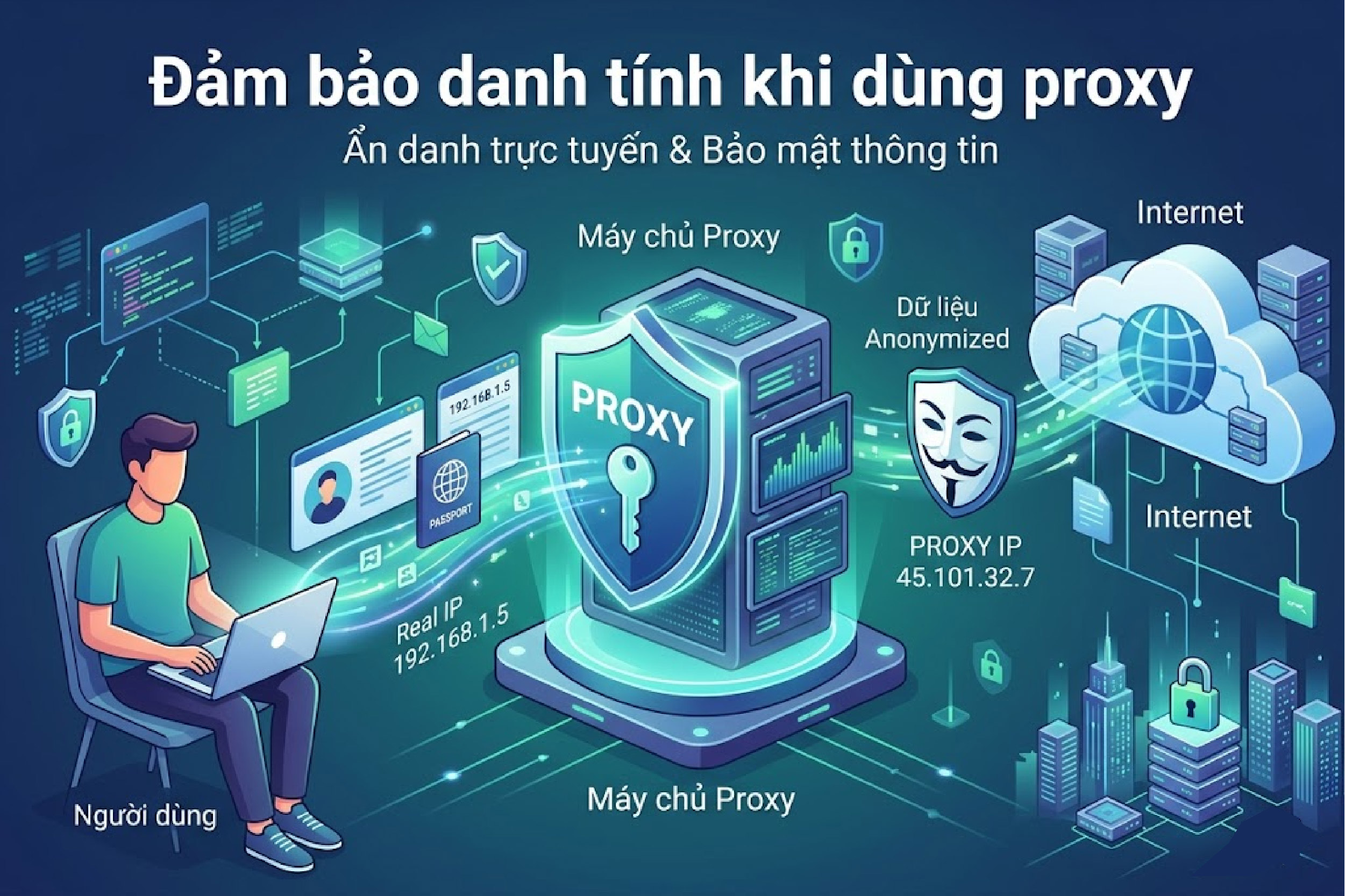 Đảm bảo danh t&iacute;nh khi d&ugrave;ng proxy