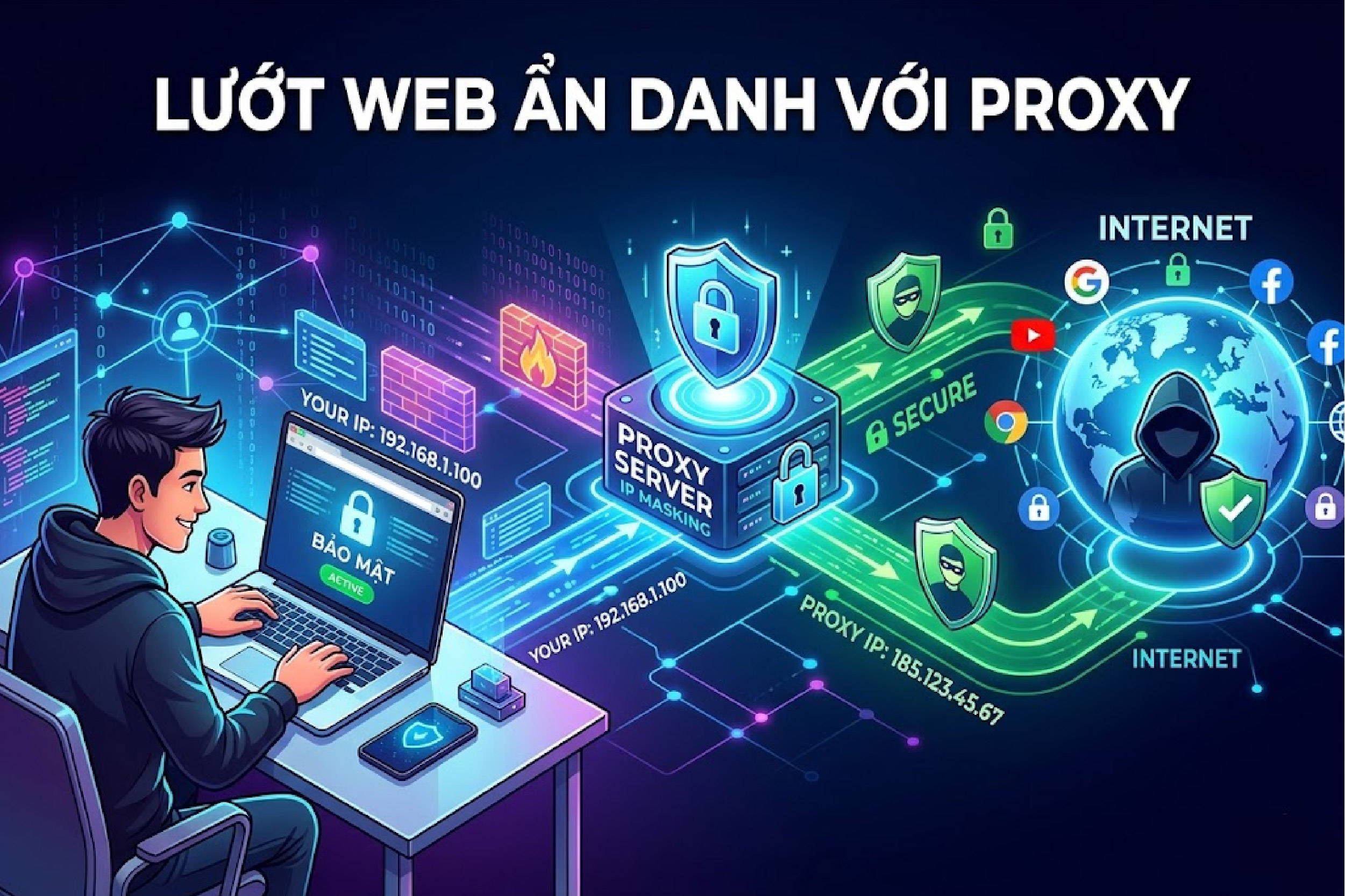Lướt web ẩn danh với proxy