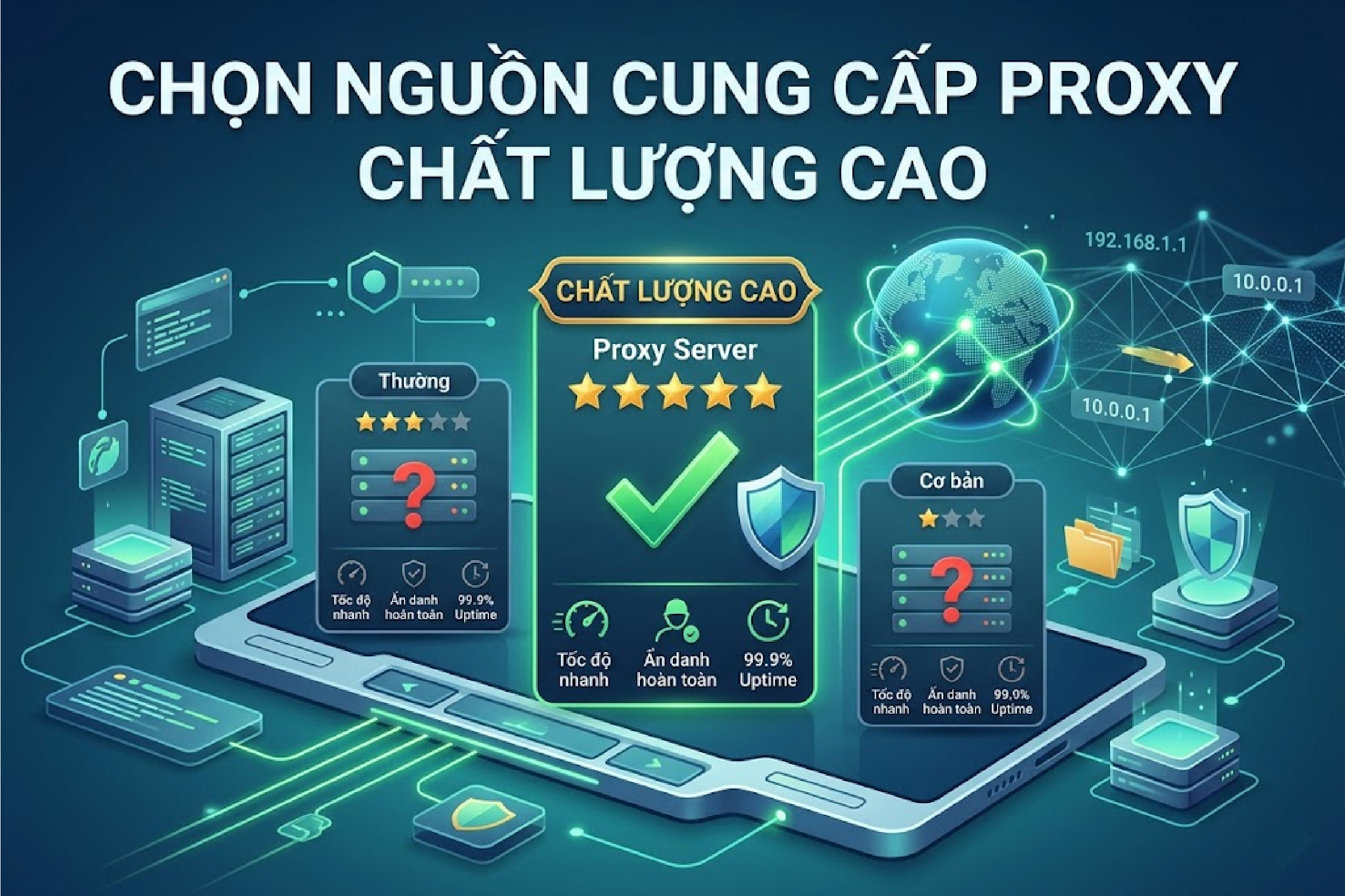 Chọn nguồn cung cấp proxy chất lượng cao