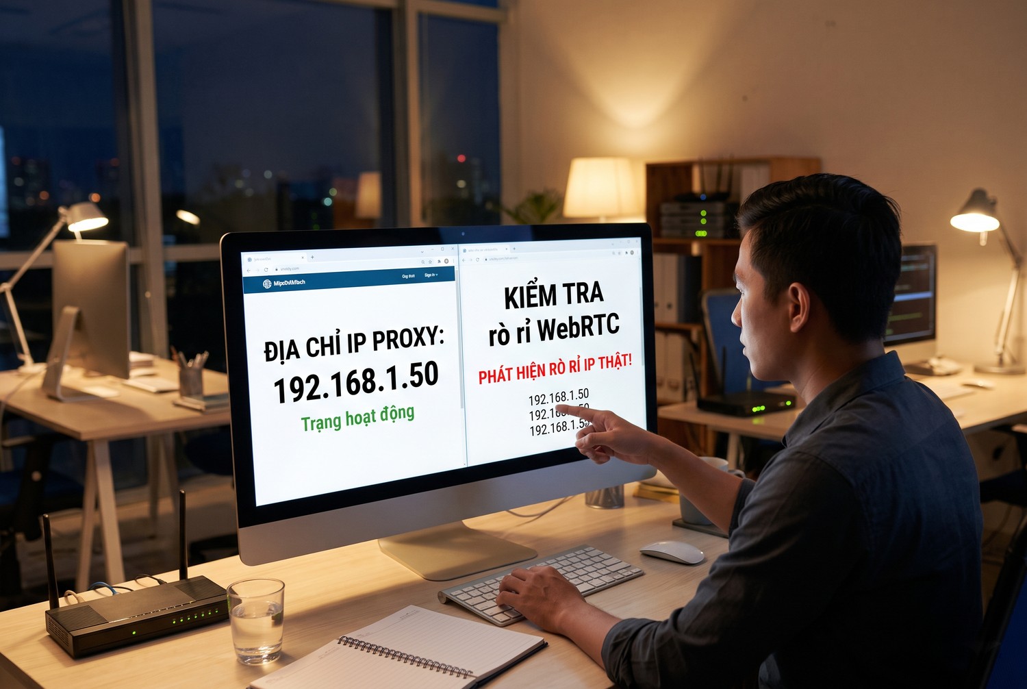 Kiểm tra rò rỉ WebRTC