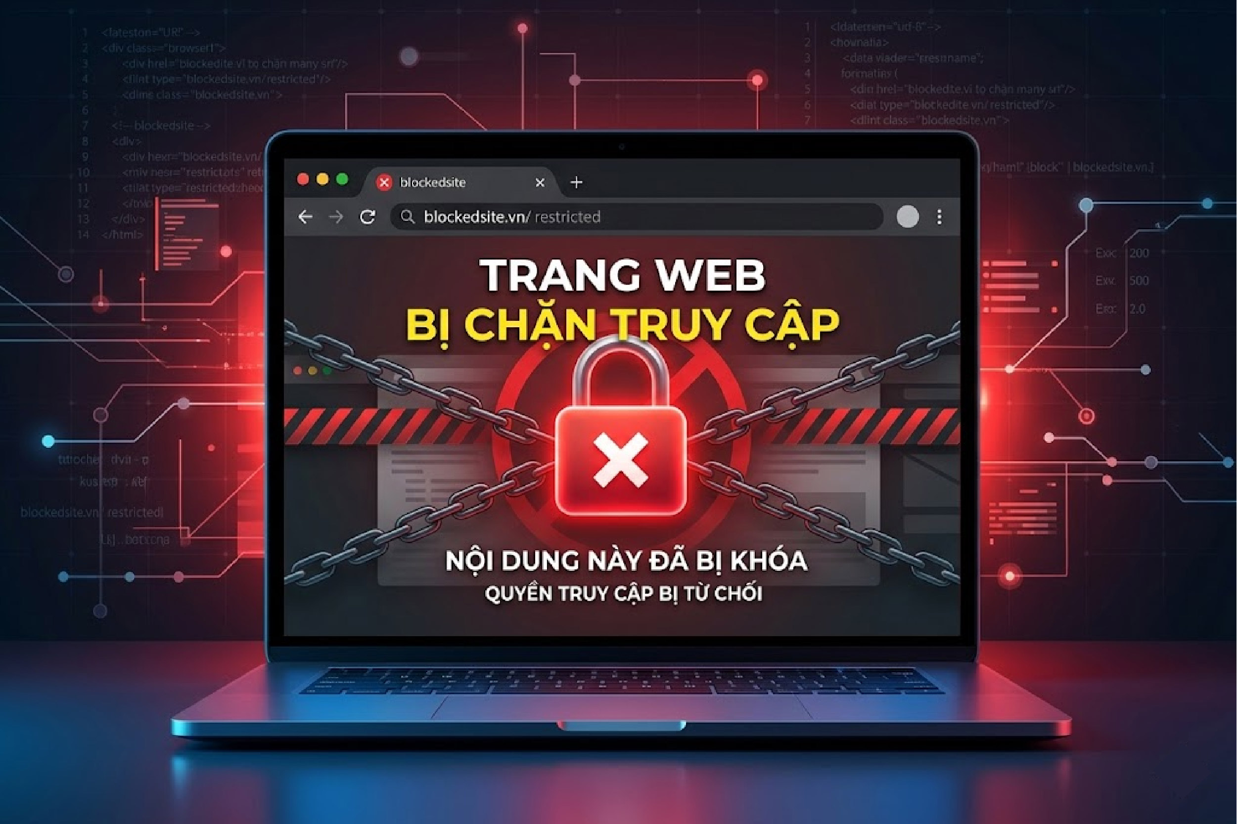 Tình trạng trang web chặn truy cập