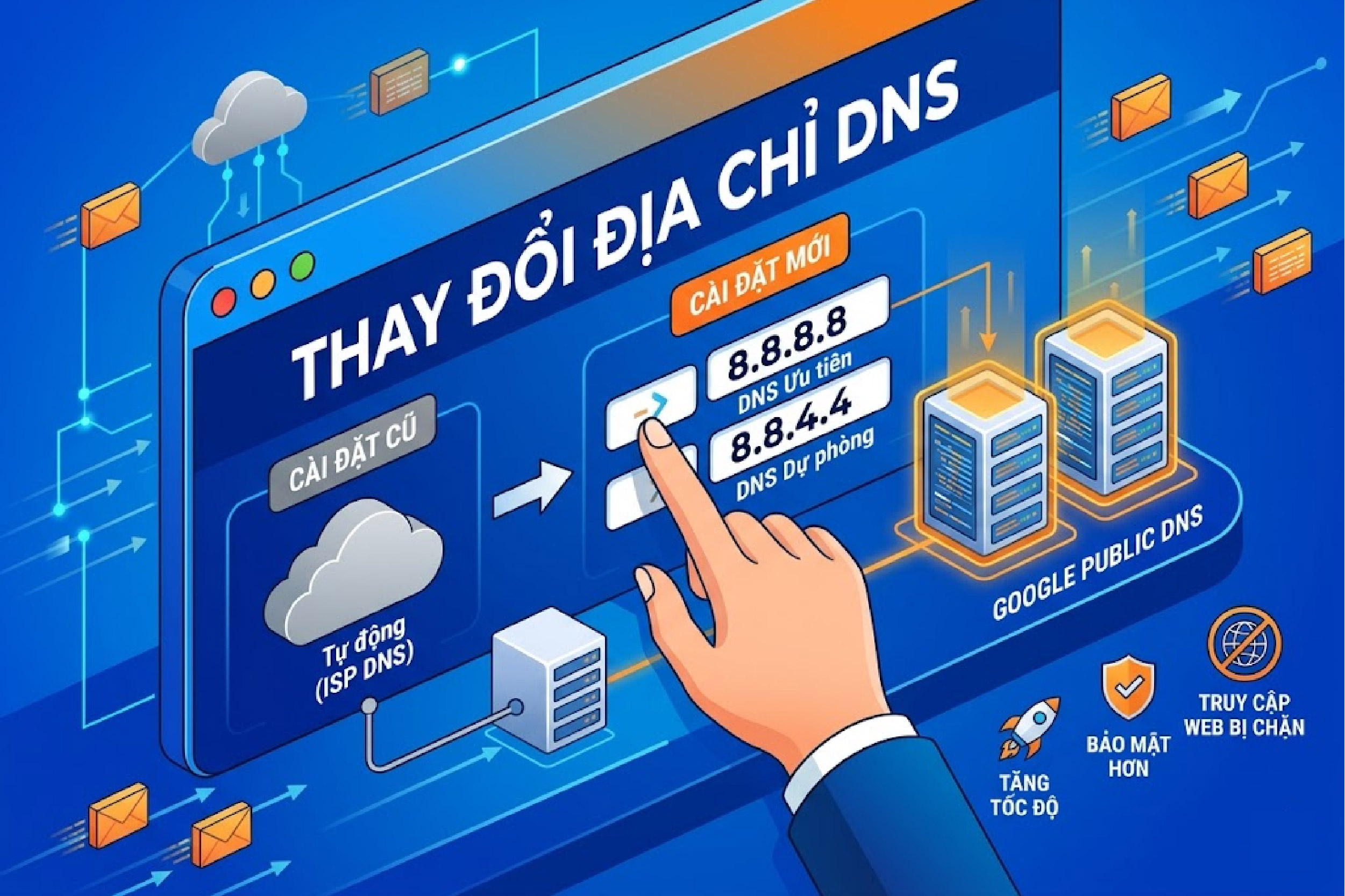 Thay đổi địa chỉ DNS