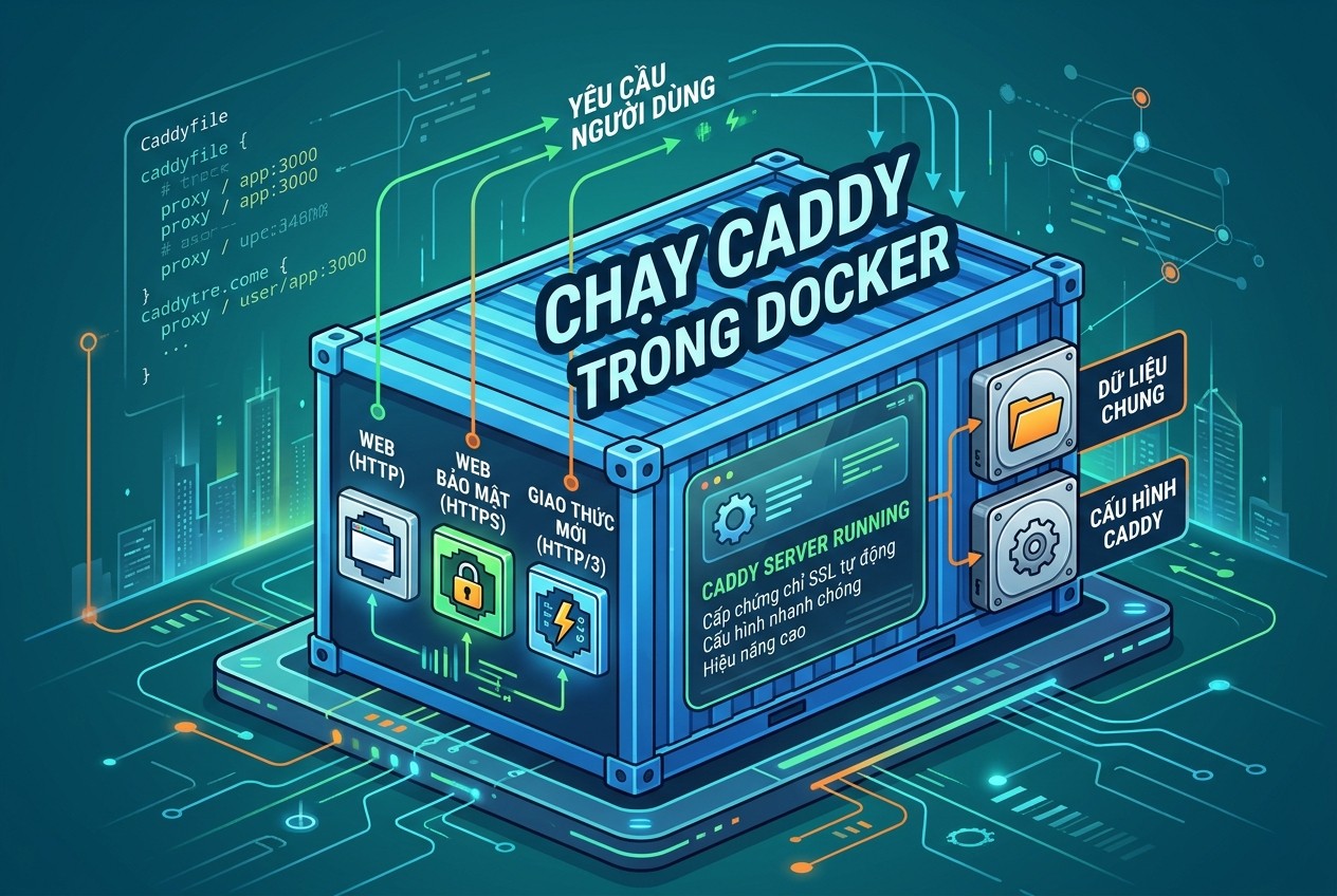 Chạy Caddy trong Docker