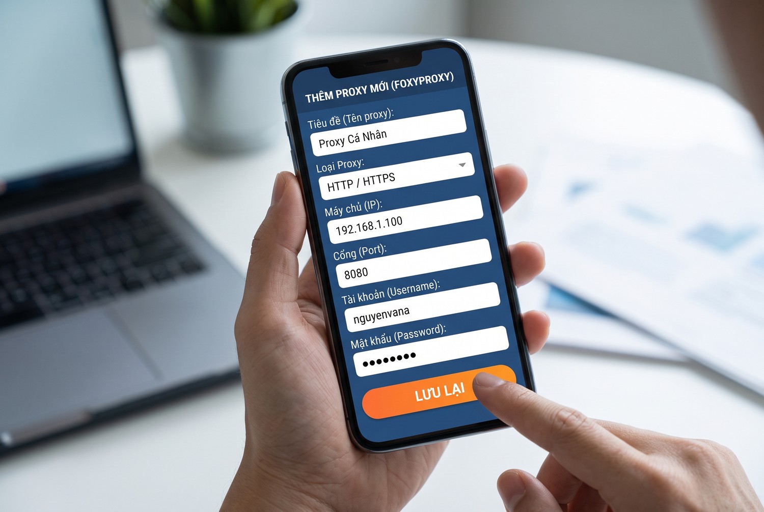 Thêm proxy bằng tiện ích FoxyProxy