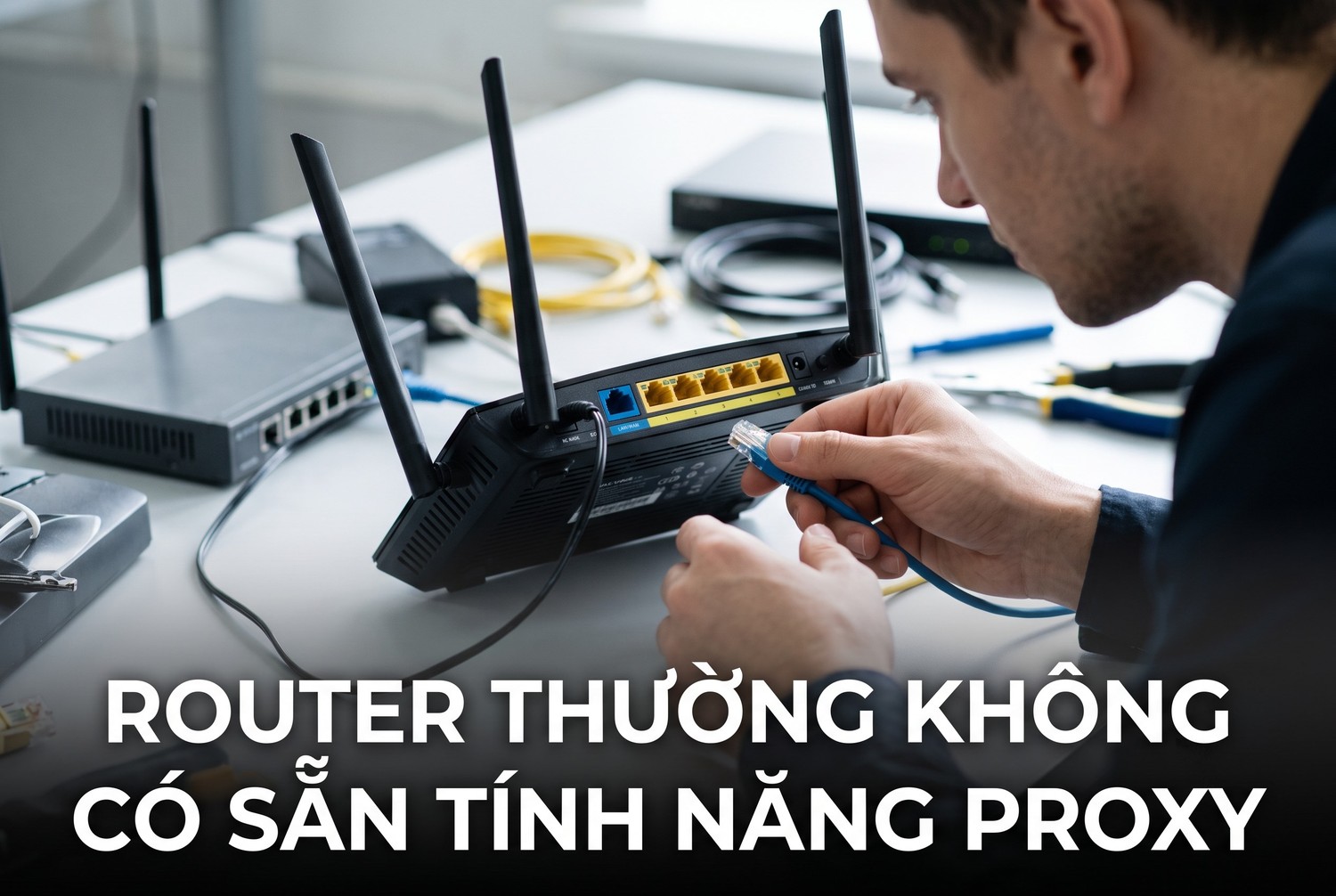 Router thường không có sẵn tính năng proxy