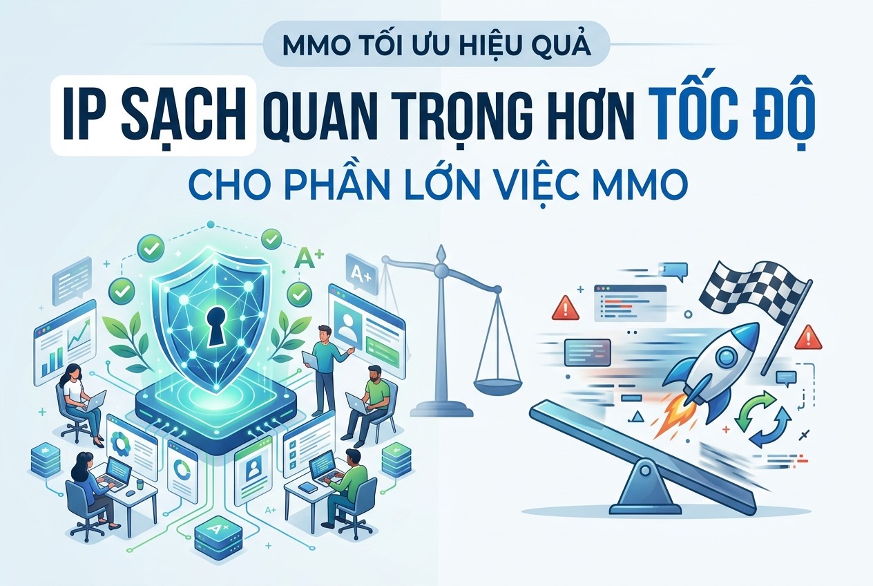 IP sạch quan trọng hơn tốc độ cho phần lớn việc MMO