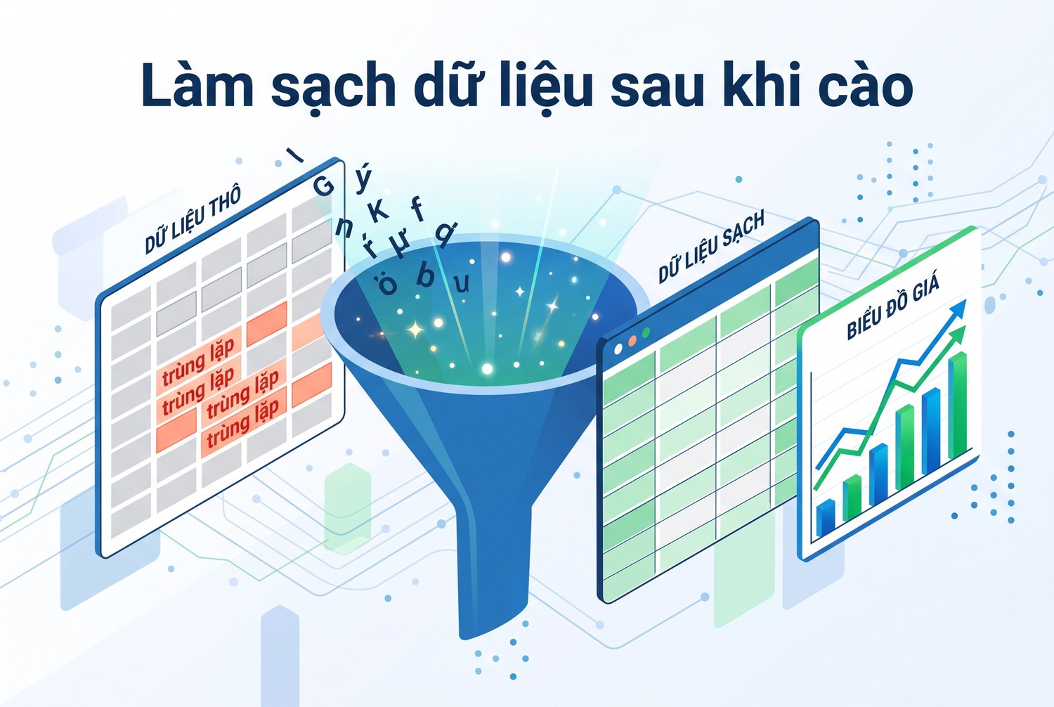 Làm sạch dữ liệu sau khi cào