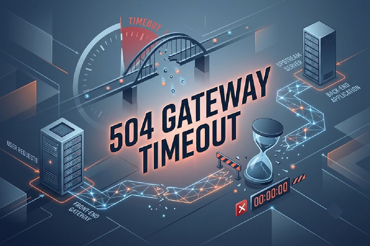 504 gateway timeout: 12 cách khắc phục nhanh, dễ làm