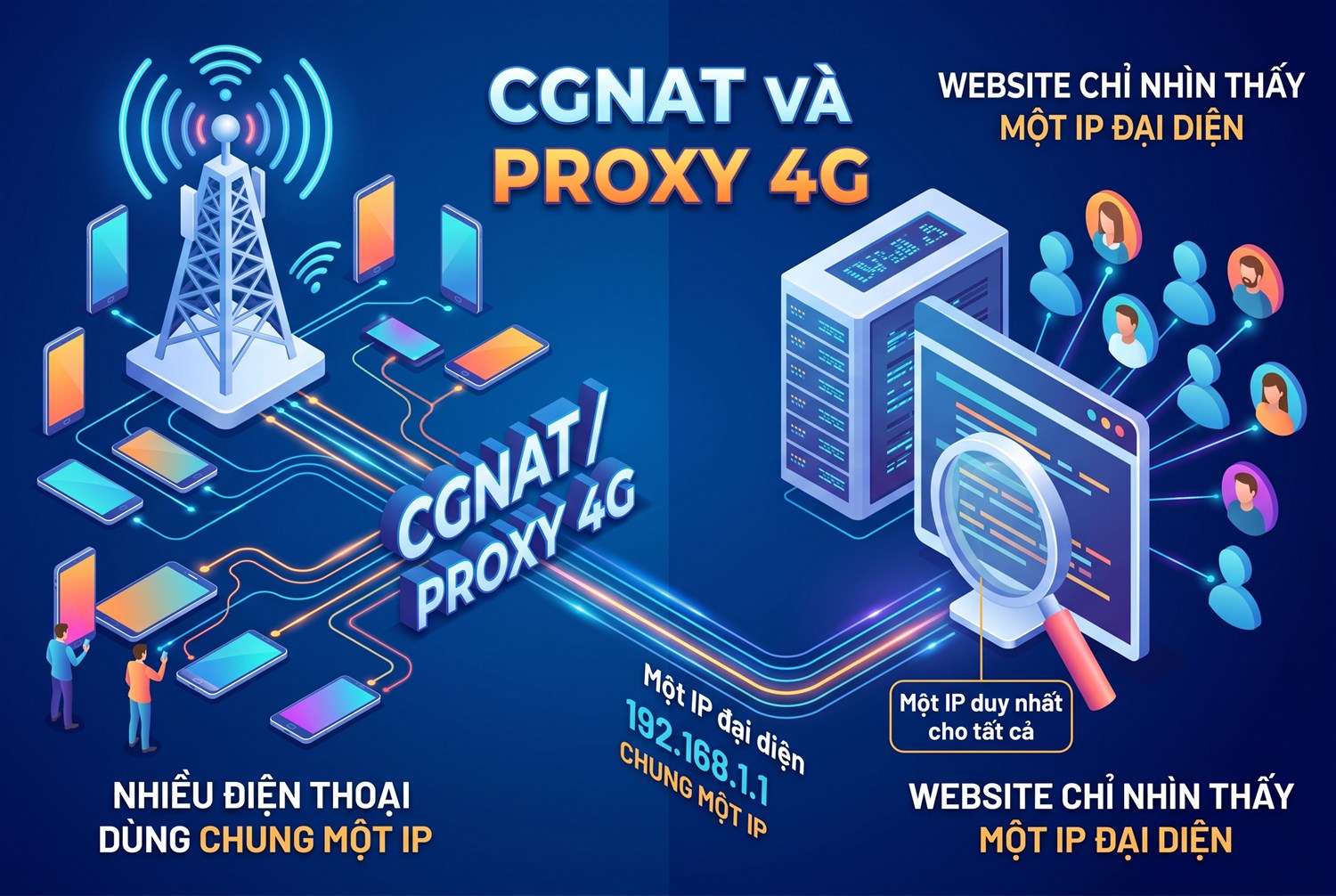CGNAT và proxy 4G