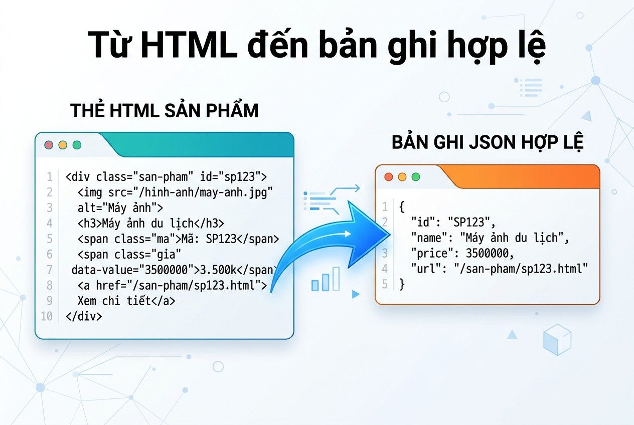 Từ HTML đến bản ghi hợp lệ