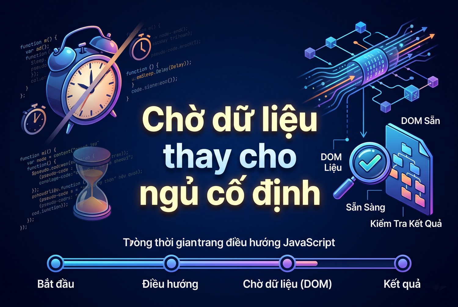 Chờ dữ liệu thay cho ngủ cố định