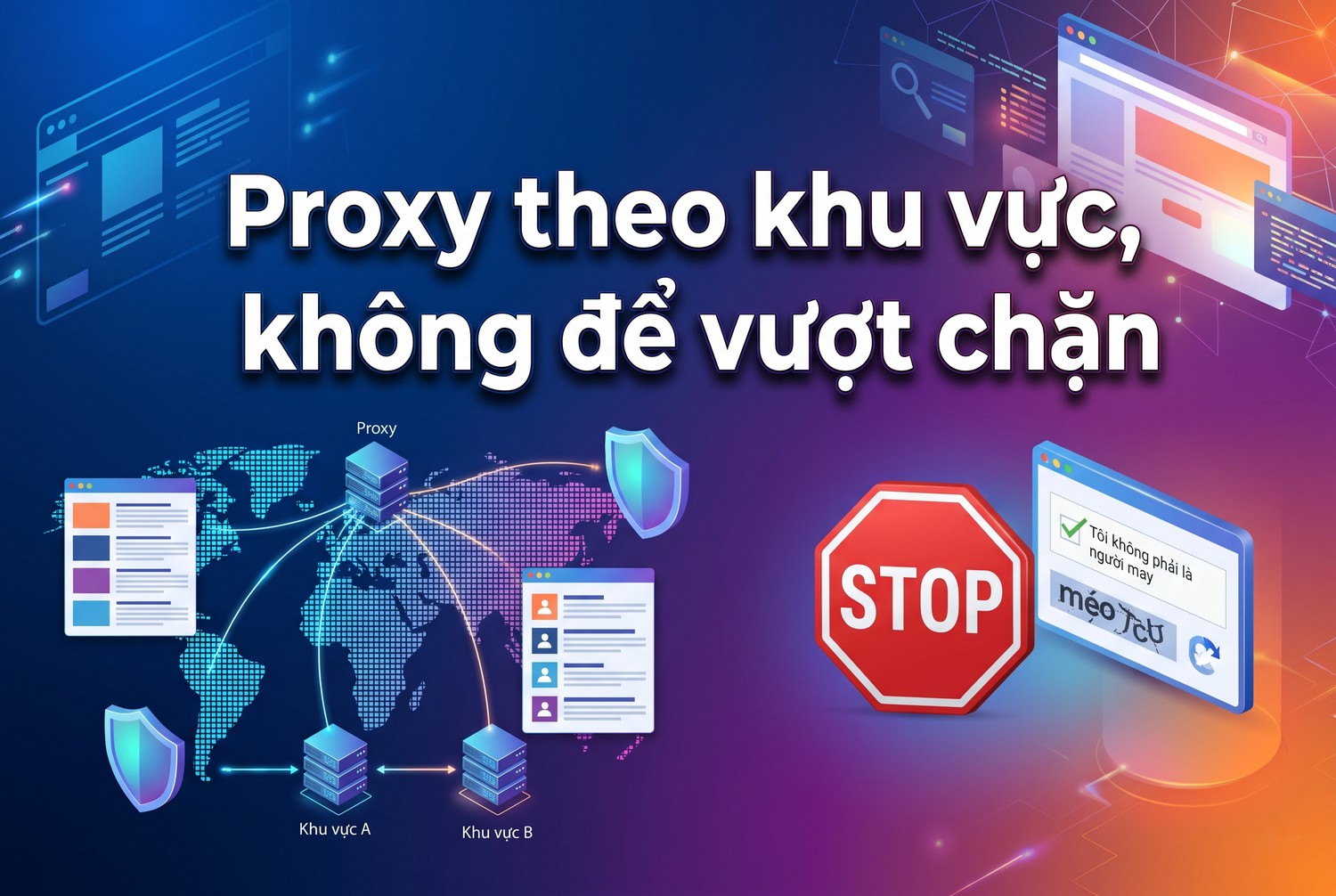 Proxy theo khu vực, không để vượt chặn