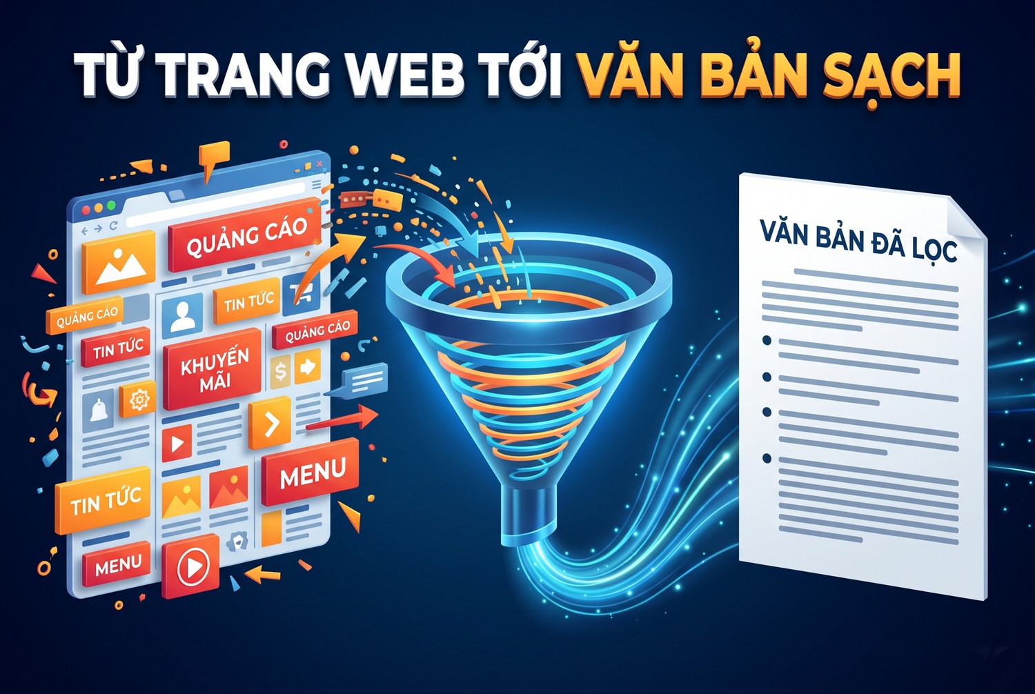 Từ trang web tới văn bản sạch