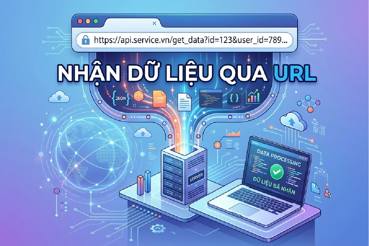 Nhận dữ liệu qua URL