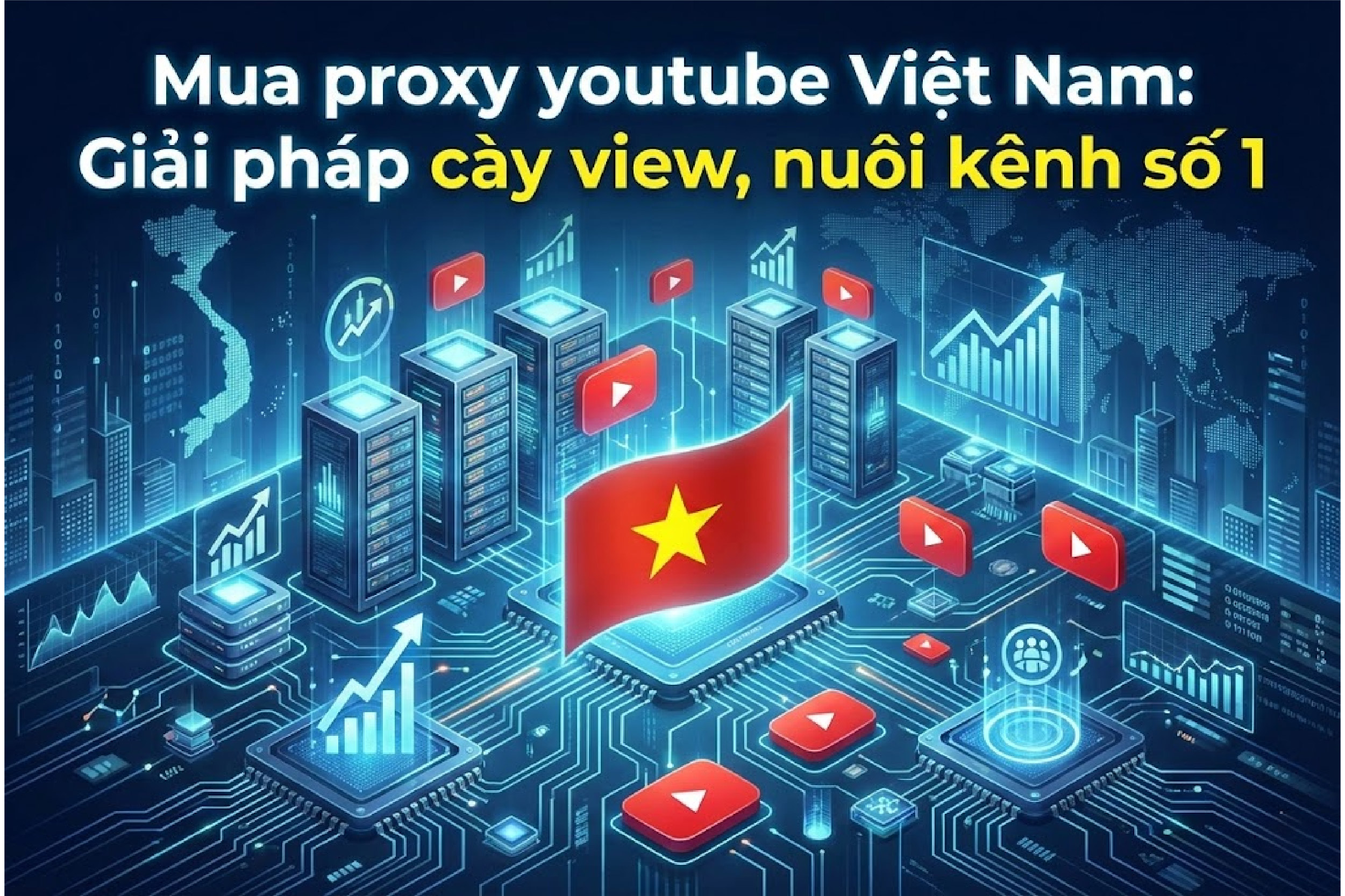 Mua proxy youtube Việt Nam: Giải pháp cày view, nuôi kênh