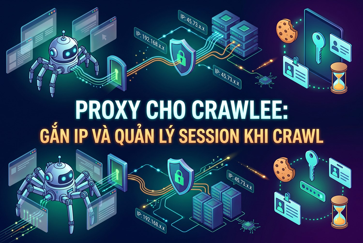 Proxy Cho Crawlee: Gắn IP Và Quản Lý Session Khi Crawl